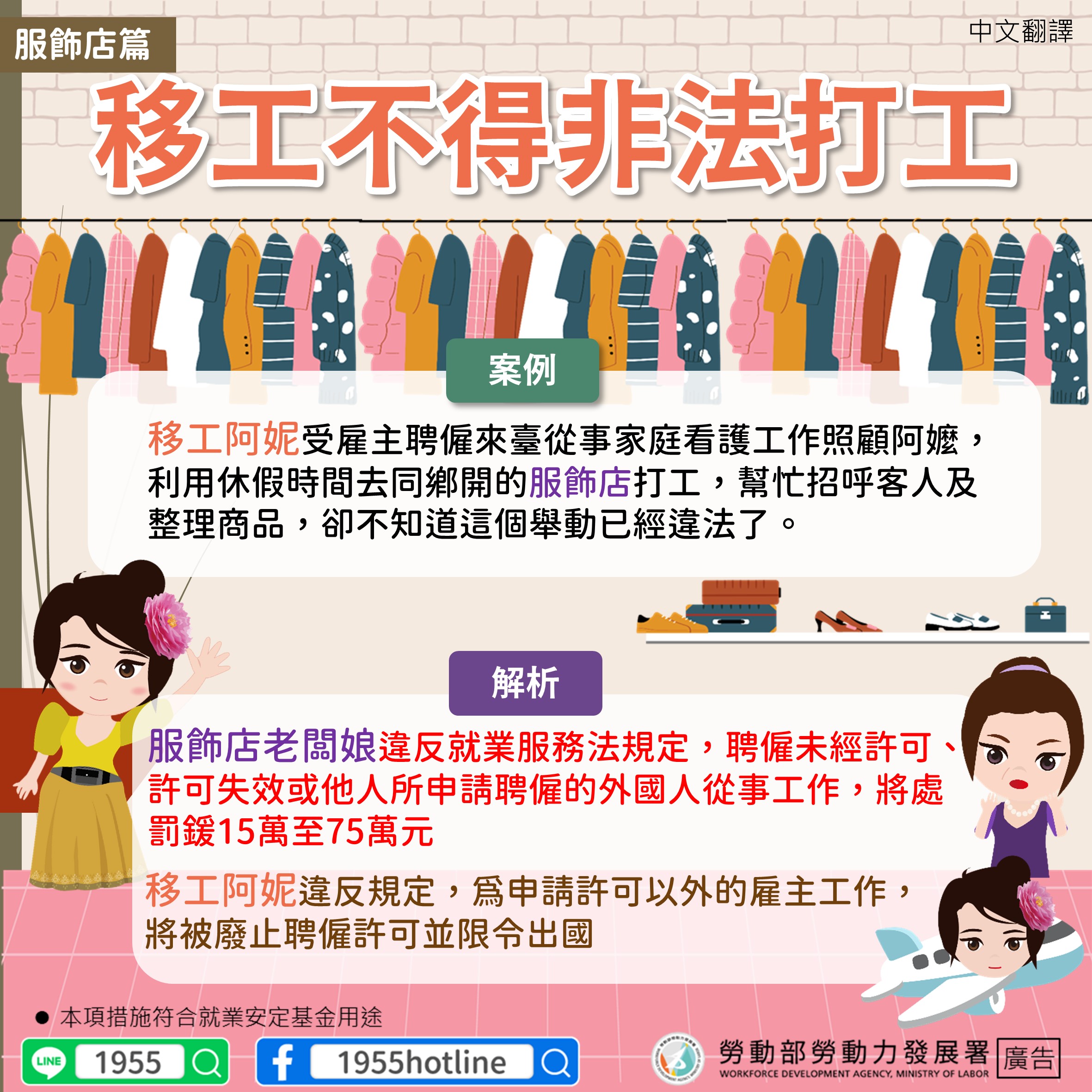 移工不得非法打工宣導案例-3.服飾店-中文版.JPG